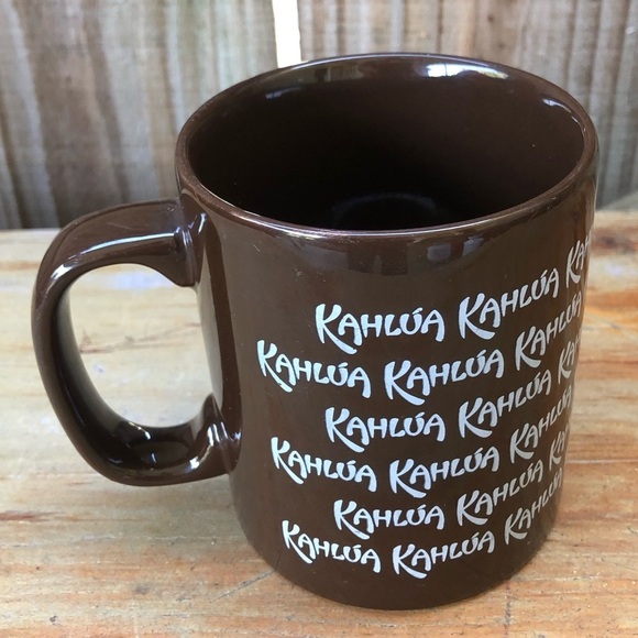 Kahlua Liqueur Brown & White Logo Mug by Kiln Craft Staffordshire England 10oz - Picture 3 of 8